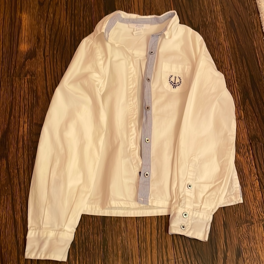 White Jacadi button down shirt